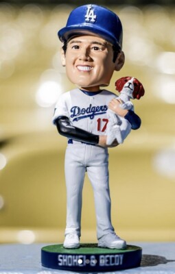 Shohei Ohtani and Decoy bobblehead Dodgers 8/28/24 Game Giveaway