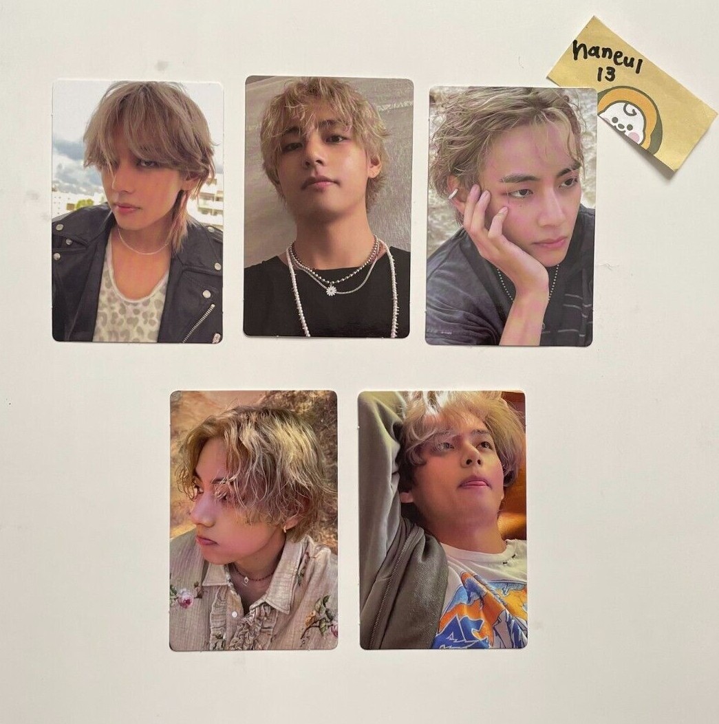 BTS V Layover BLUE Ver. Official Photo card set Post card Taehyung