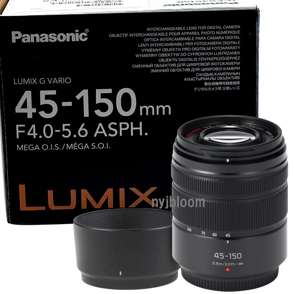 New Panasonic LUMIX G Vario 45-150mm F4-5.6 ASPH. MEGA O.I.S Lens