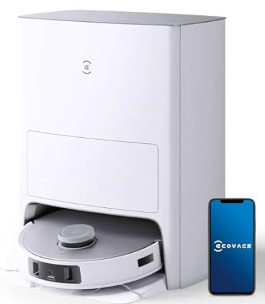 New ECOVACS DEEBOT T20 Omni Robot Vacuum and Mop White