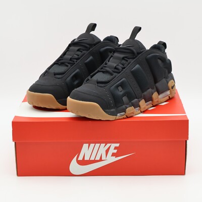 FZ3055-003 Nike Air More Uptempo Low Black Gum Medium Brown Black
