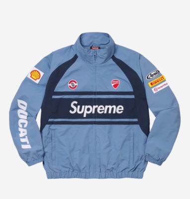 Supreme x Ducati Track Jacket Light Blue - 24SS | eBay