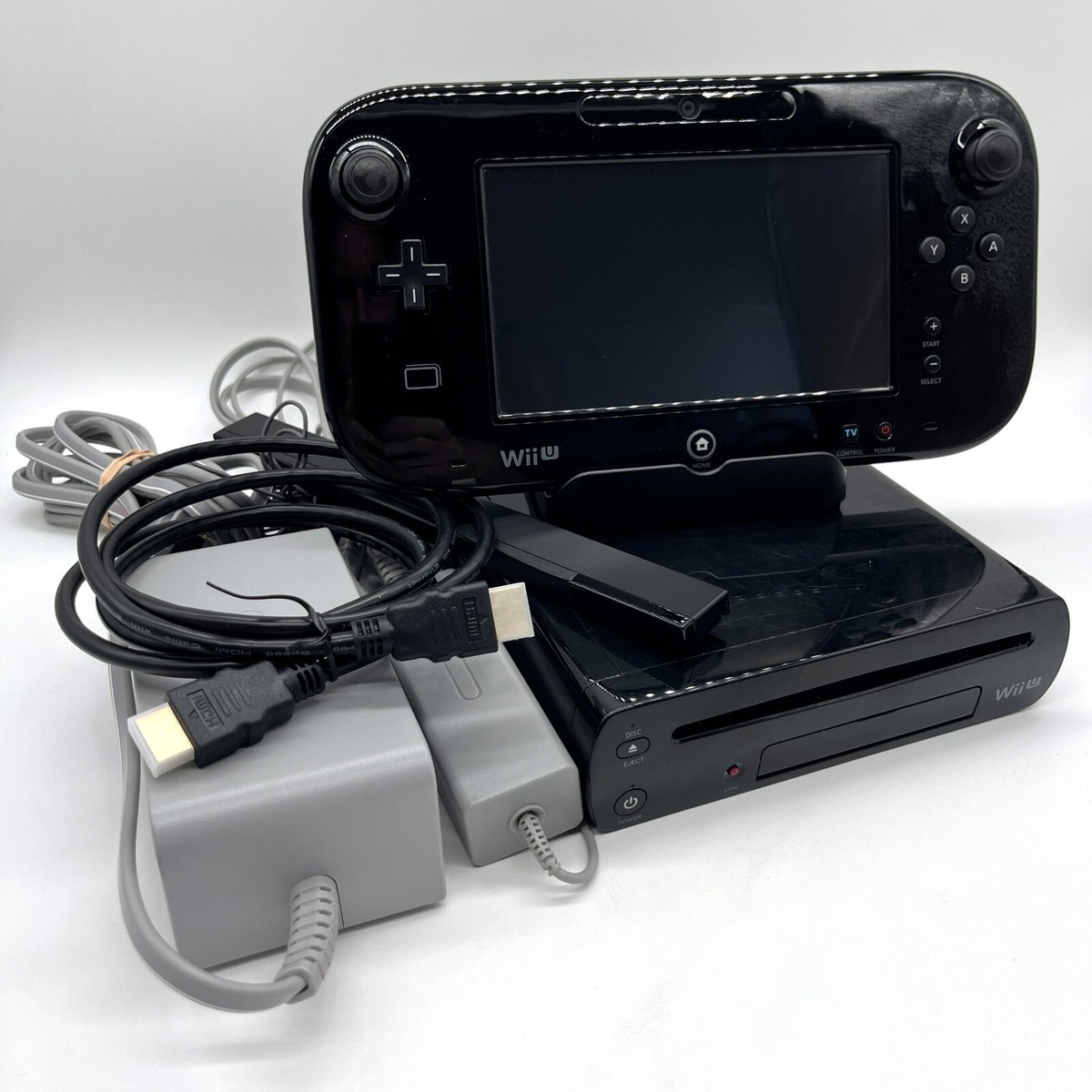 Nintendo Wii U Console 32GB Premium Black Deluxe Complete Set
