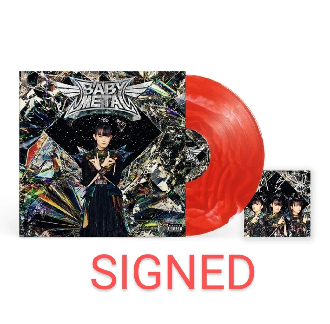 AUTOGRAPHED SIGNED Babymetal Metal Forth Su Metal Red Vinyl LP | eBay