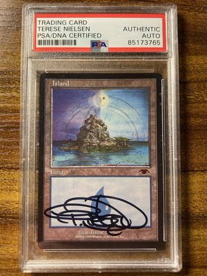 MTG✨Artist Signed GURU ISLAND✨Guru Lands Promo PSA Certified