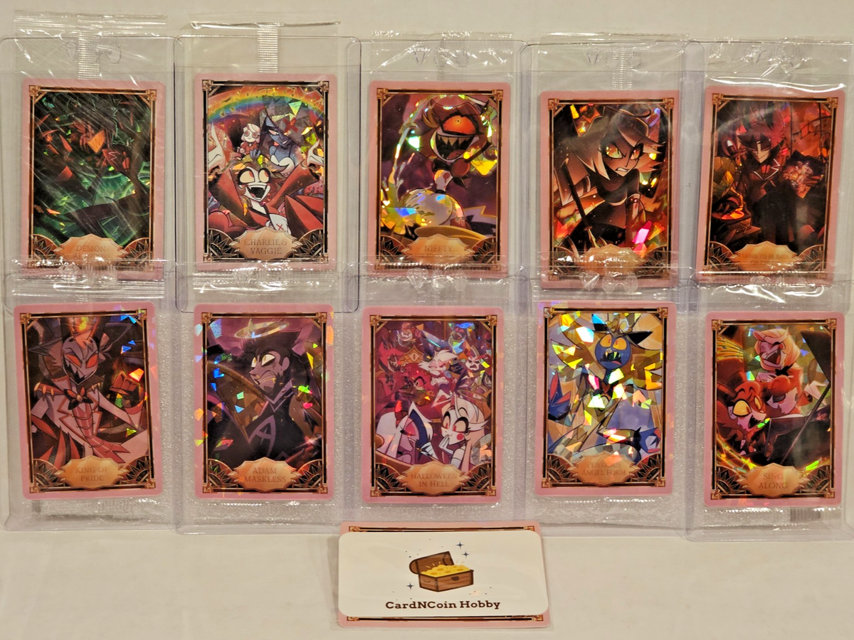 Hazbin Hotel Cracked Ice Promo Cards FULL SET (10 Cards, PR01 to
