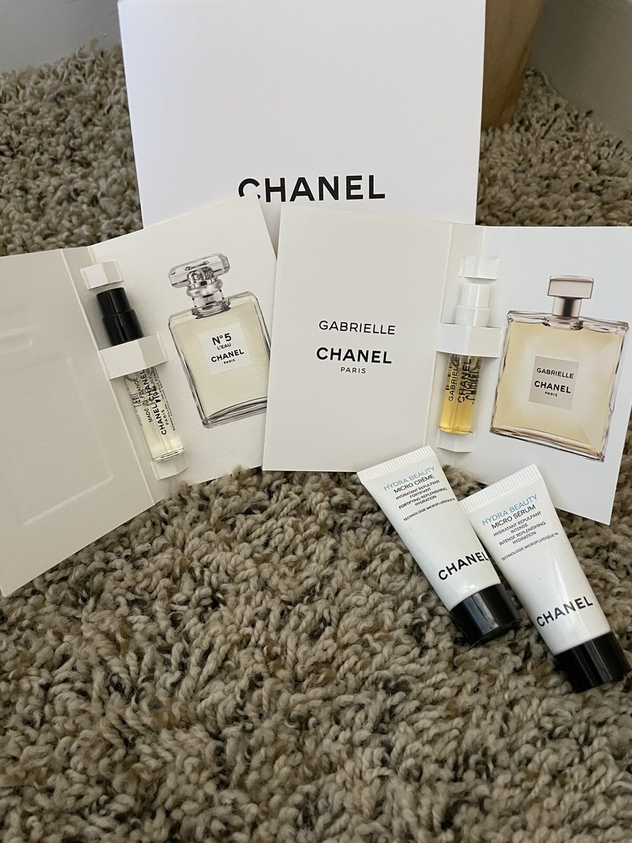 Set Of 5) Chanel Hydra Beauty Micro Cream/Serum And Perfumes