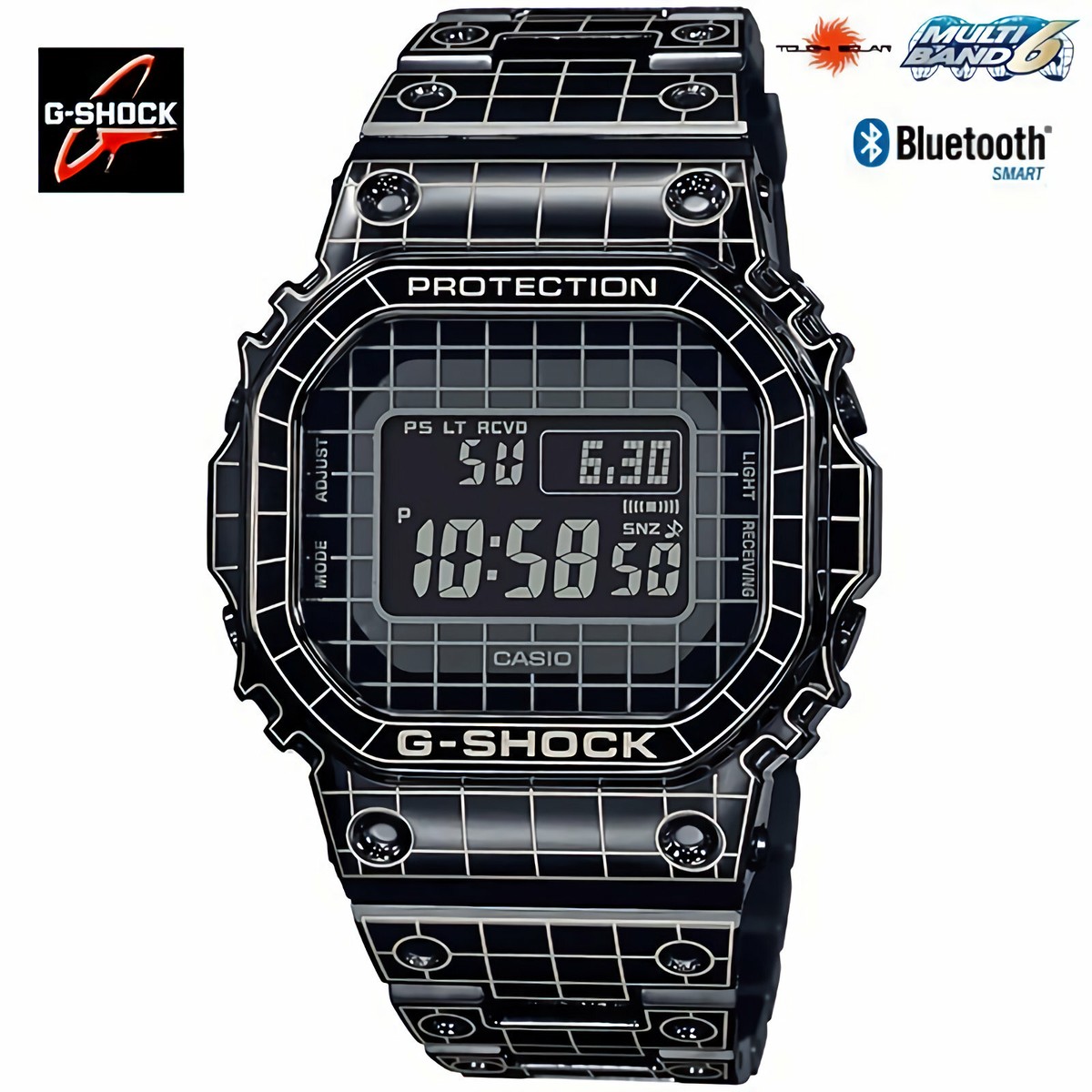 Casio G-Shock GMW-B5000CS-1JR Grid Tunnel Black Radio Solar