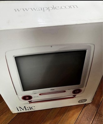 Apple iMac G3 CRT Vintage Desktop Computer Ruby Red Amazing
