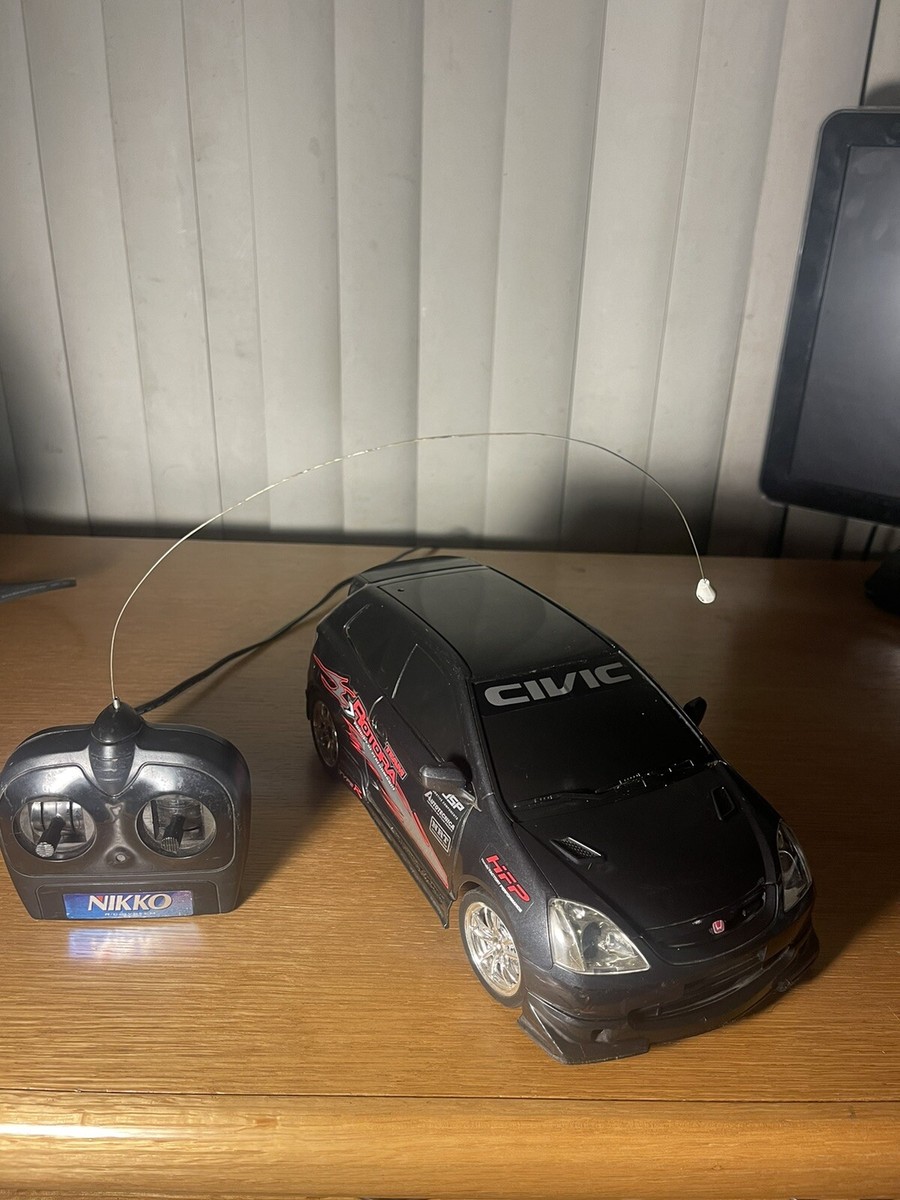 Vintage Rare 2001 Nikko 1:14 Honda Civic Type R Black 140800BC