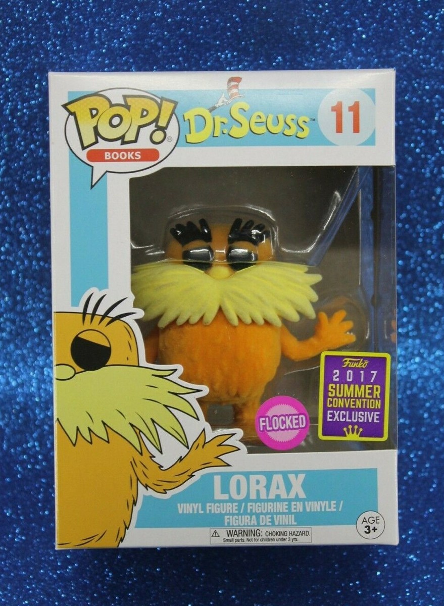 FUNKO POP BOOKS DR. SUESS #11 LORAX (FLOCKED SDCC 2017) VINYL
