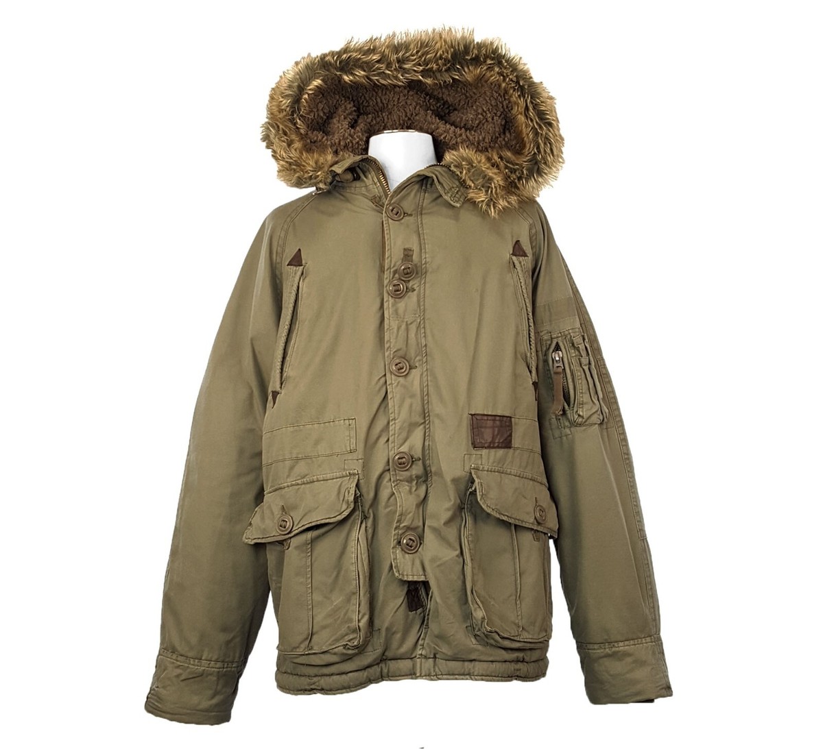 Abercrombie & Fitch Sz S MT WASHINGTON Heavy Parka Jacket Mens | eBay