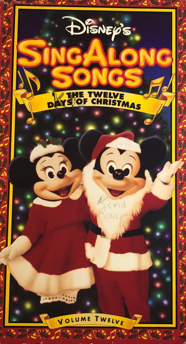 Disney's Sing Along Songs The Twelve Days Of Christmas Vol 12 VHS