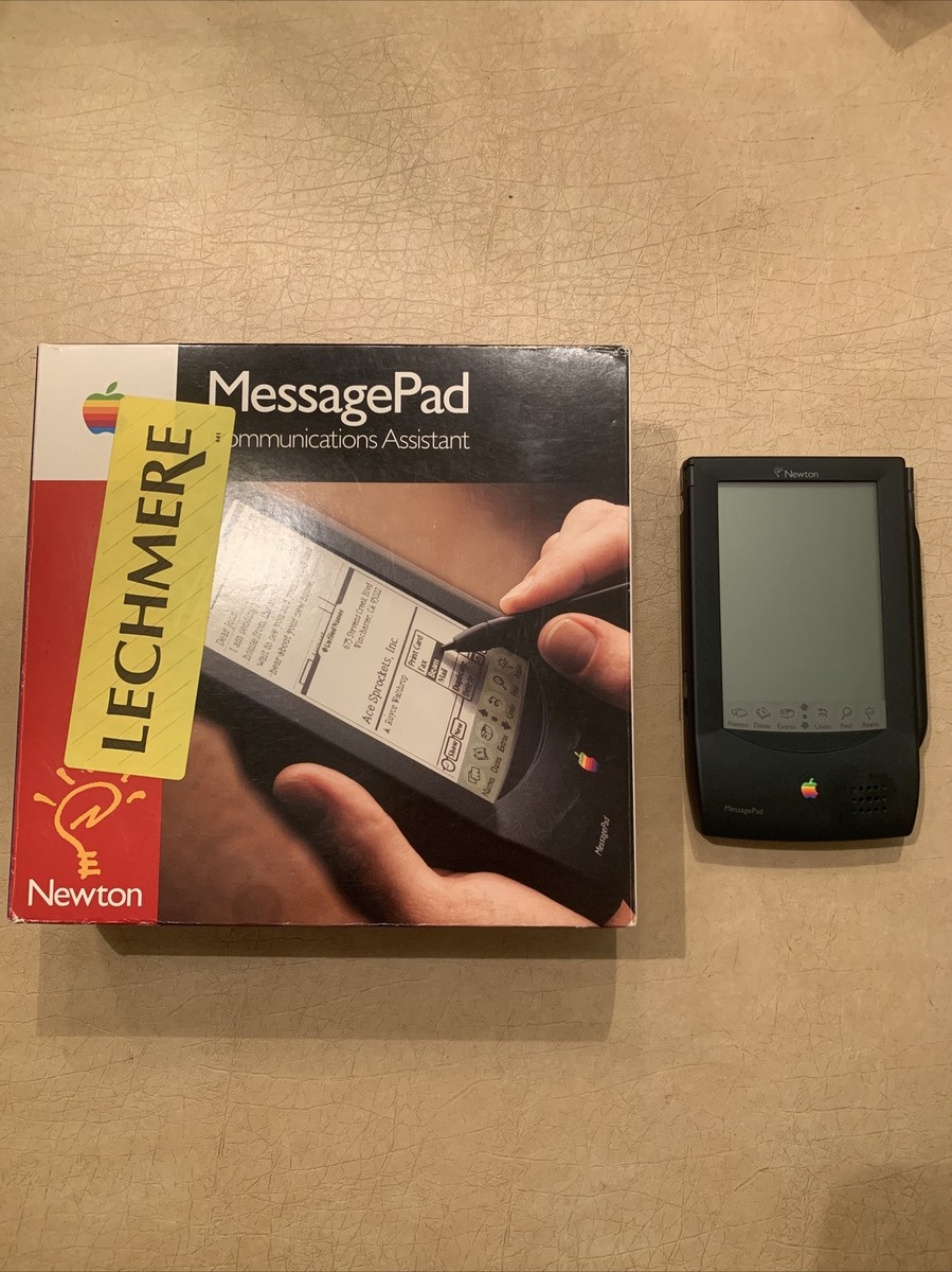 Apple Vintage Newton MessagePad H1000 Rare w/Box DAMAGED | eBay
