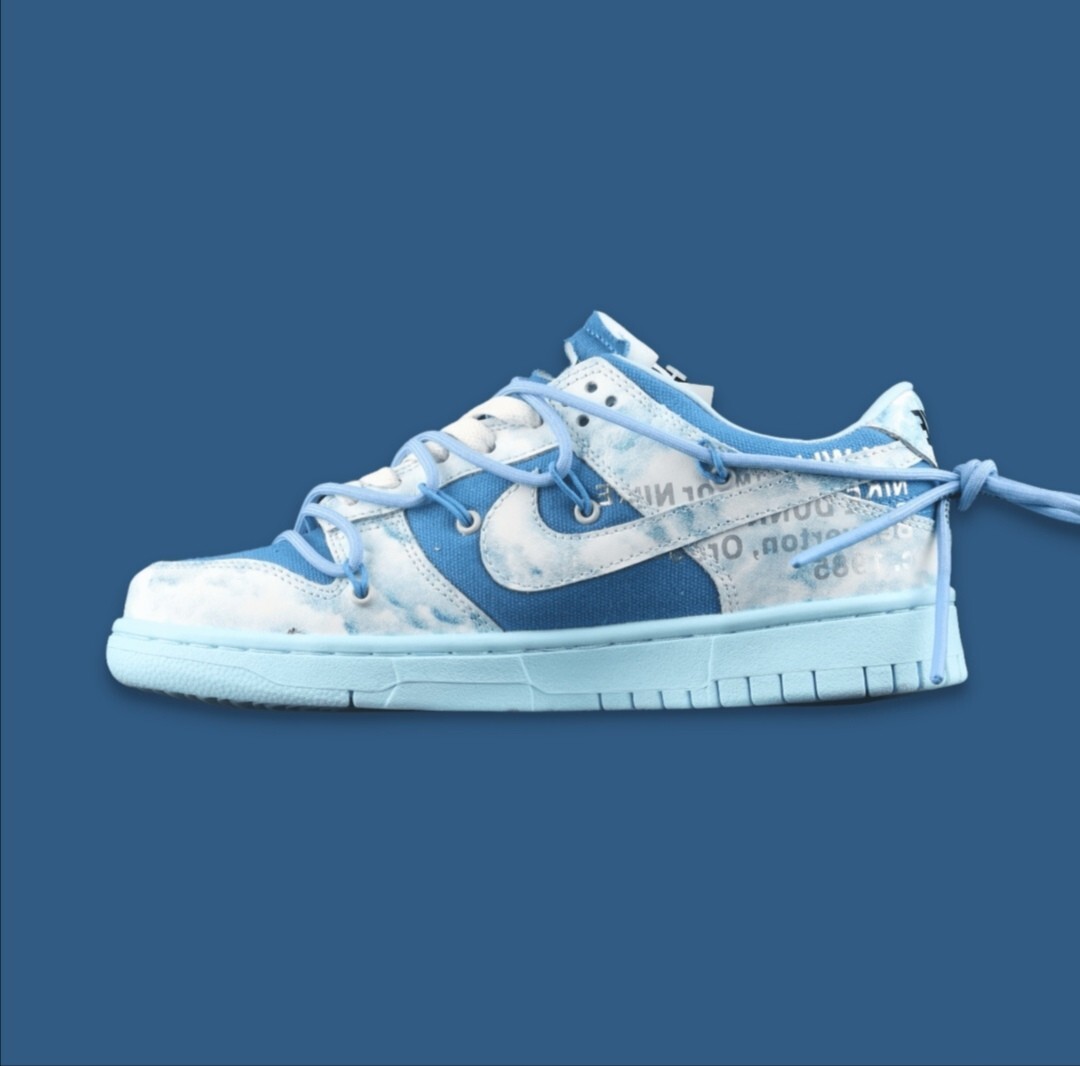 Nike Off-White Dunk Low OW SB BLEU | eBay
