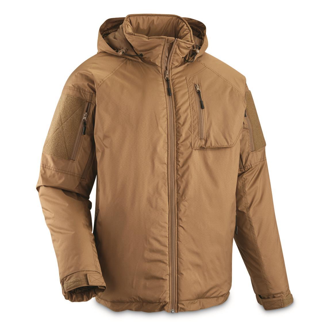 PCU Level 7 ECW Parka PrimaLoft Cold Weather Coyote RUNS BIG !! | eBay