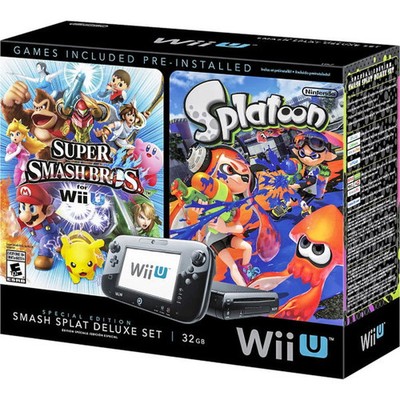 Nintendo Wii U Console - Special Edition Smash Splatoon Deluxe Set