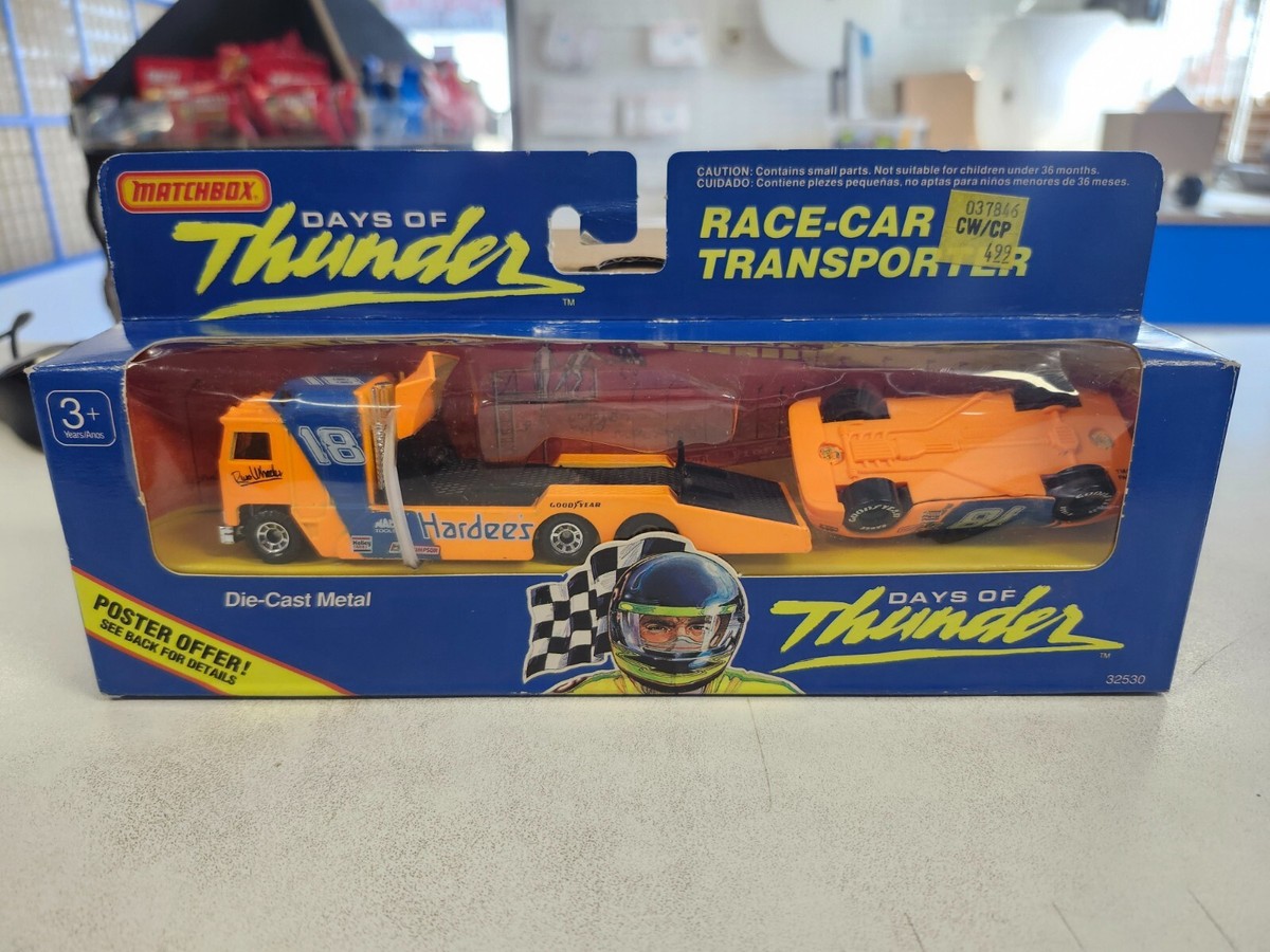 Matchbox Days of Thunder Hardees Race-Car Transporter | eBay