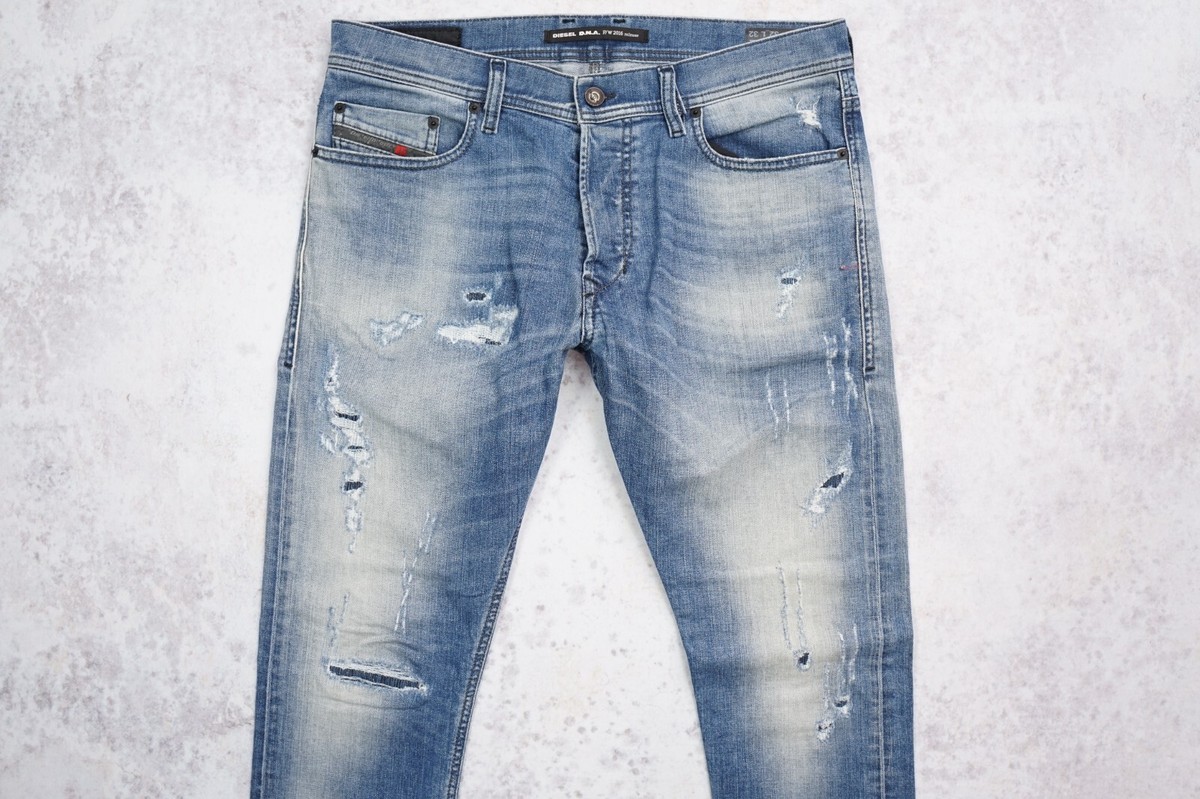 DIESEL TEPPHAR 0854Z 854Z JEANS STRETCH SLIM CARROT DENIM W32 L32