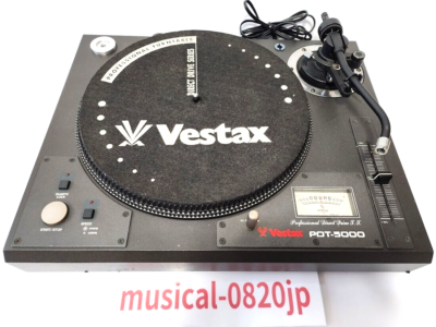 Vestax PDT 5000 Turntable Dj Black Direct Player Black | eBay