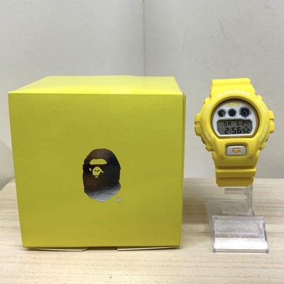 G-SHOCK x A Bathing Ape DW-6900 Yellow Watch Limited Unused | eBay