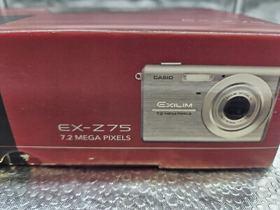 Casio Digital Camera Exilim EX-Z75 7.2MP Black Tested Open Box | eBay