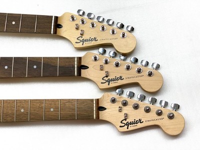 THREE Genuine Fender Squier STRAT NECK Maple / Laurel Telecaster