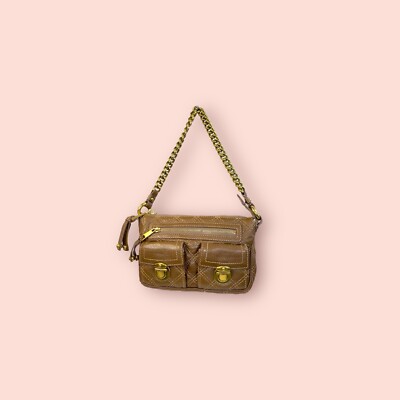 MARC JACOBS Y2K Vintage Cammie Quilted Patent Leather Small