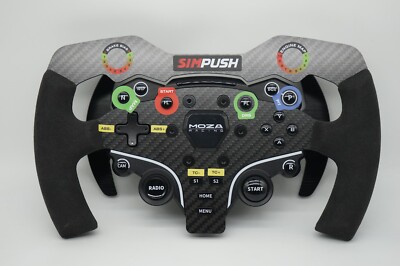 SIMPUSH MOZA R5 R3 ES ESX F1 GT3 SIMRacing Carbon Fiber Sim Wheel
