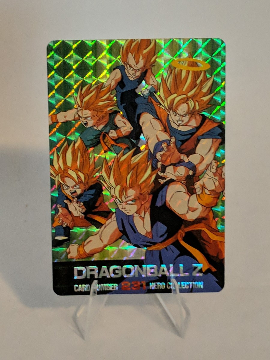 Dragon Ball Z Hero Collection #231 Prism 1994 DBZ Vegeta Goku