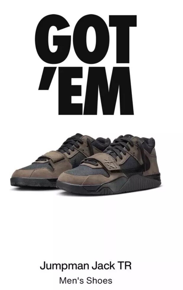 Travis Scott Jumpman Jack TR Mocha Size 14 | eBay