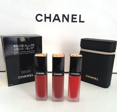 Chanel Rouge Allure Liquid Velvet Set of 3 Limited Edition NIB 100