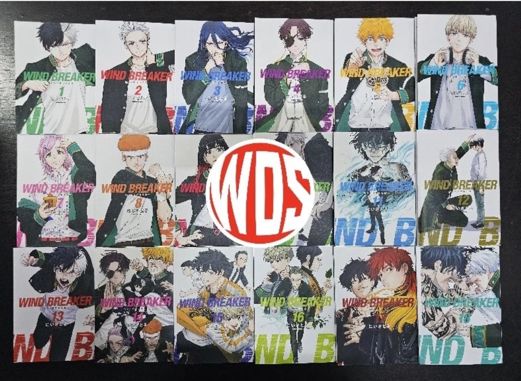 Wind Breaker Manga English Version Full Set Volume 1-18 - DHL