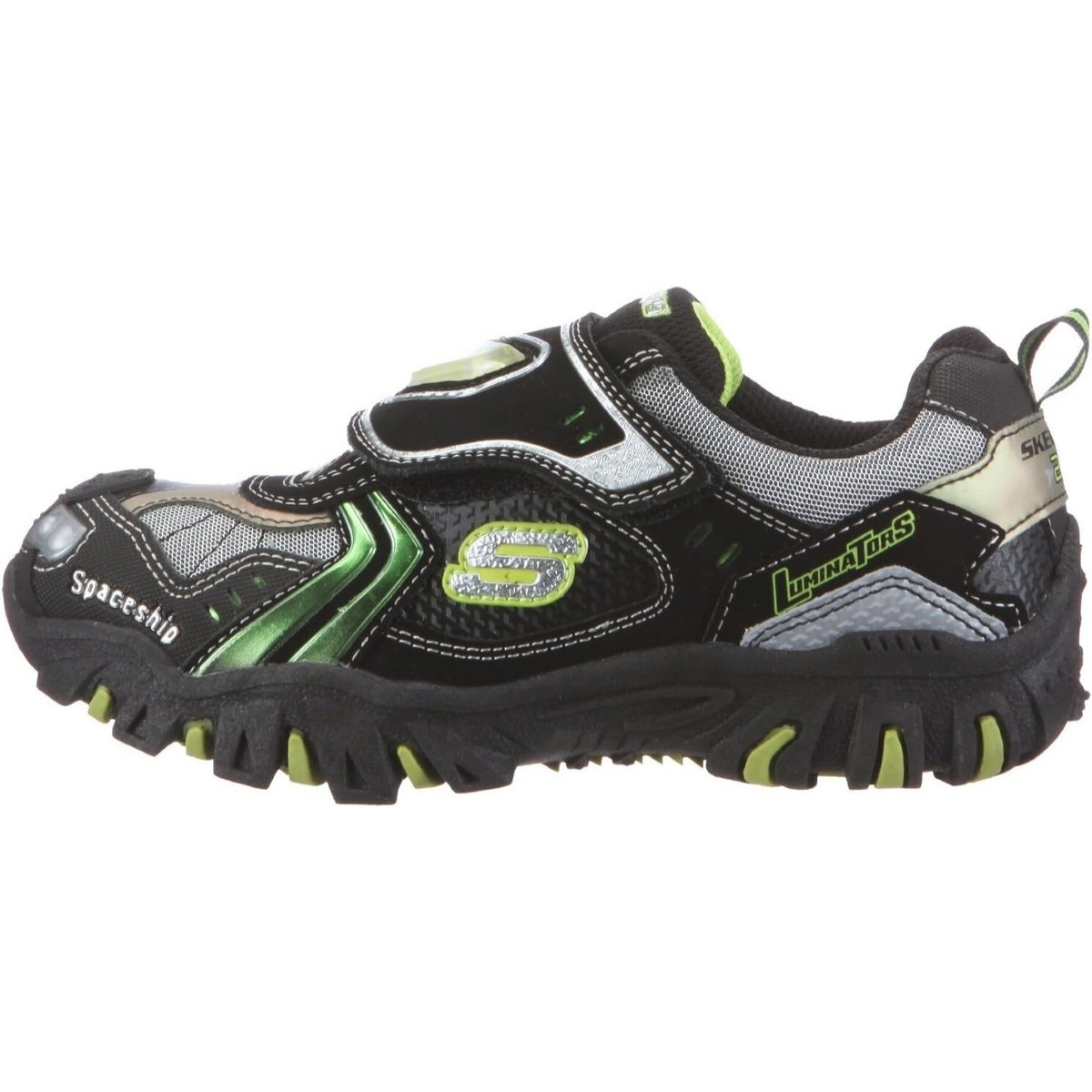 Skechers Damager Spaceship Sneaker Black/Lime Size Little Kids US