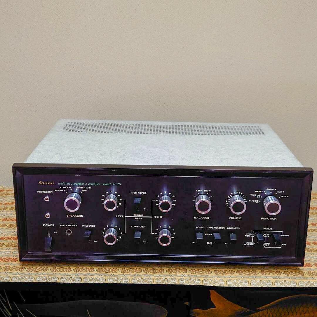 SANSUI AU-777 Stereo Integrated Amplifier Maintained Free Shipping