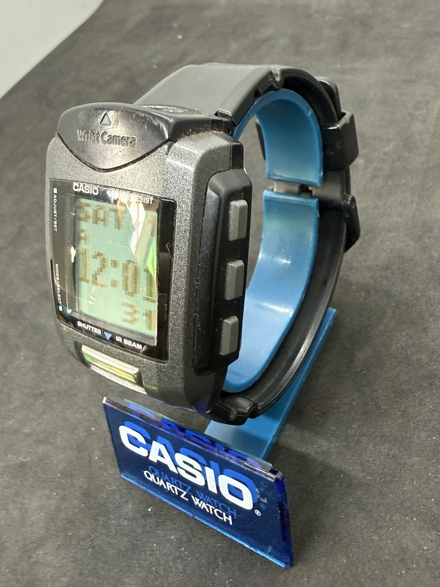 Casio WQV-1 Wrist Camera Mod.2220 Alarm Chrono Vintage Men's Watch