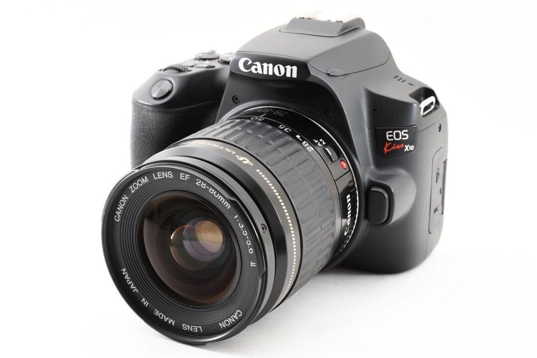 Canon EOS Kiss X10 digital SLR Camera with Canon EF 28-80mm II