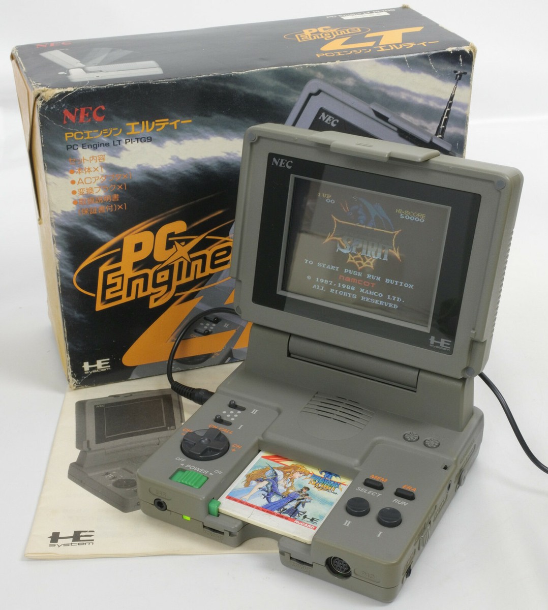 PC Engine LT Console System PI-TG9 Boxed Tested FREE SHIPPING