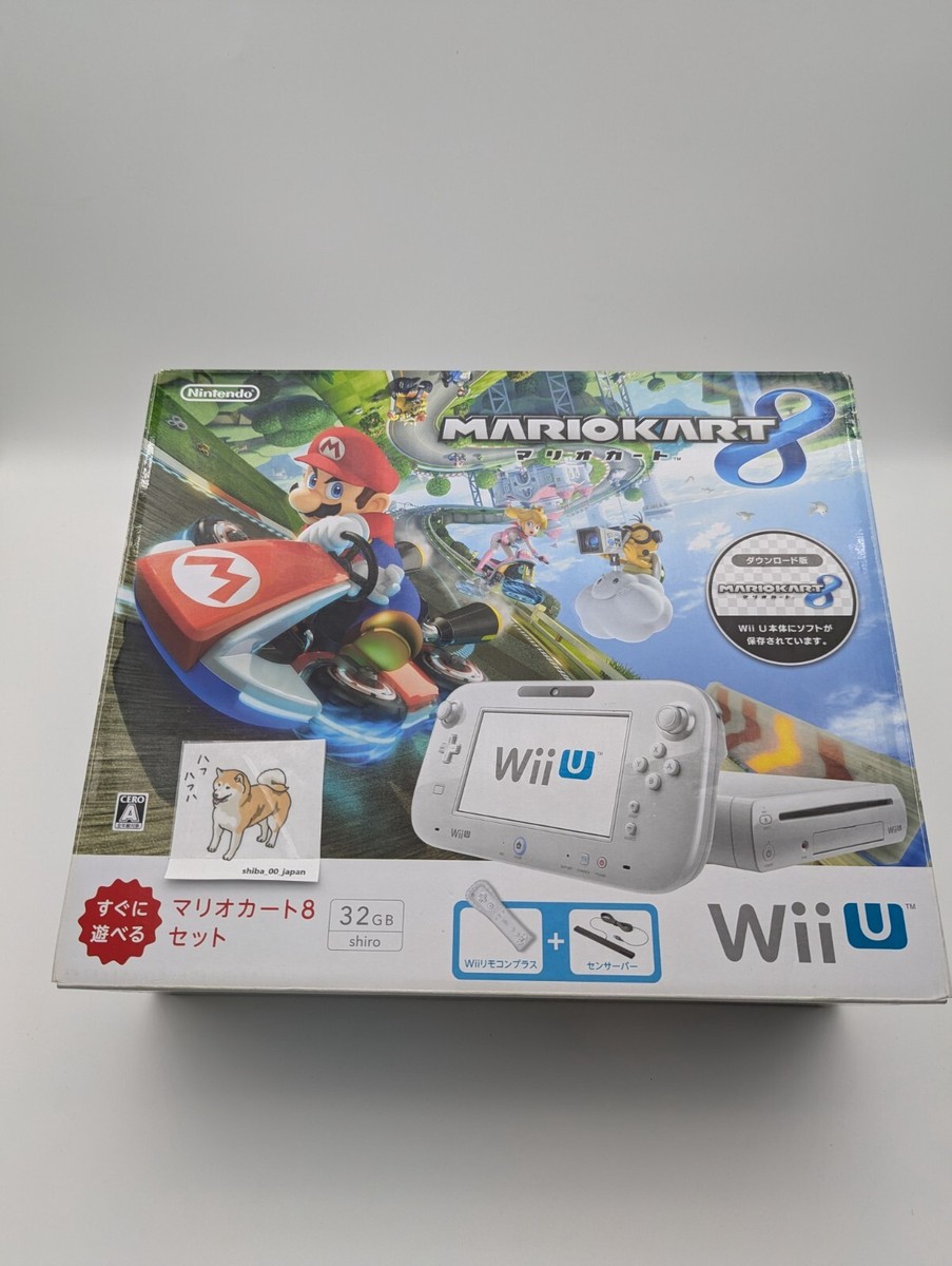 Nintendo Wii U Premium Set White 32GB with Mario Kart8 Japanese