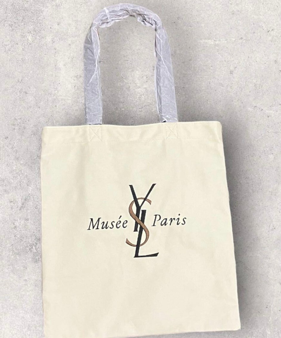 Yves Saint Laurent Exhibition Tokyo Tote Bag White Museum Limited