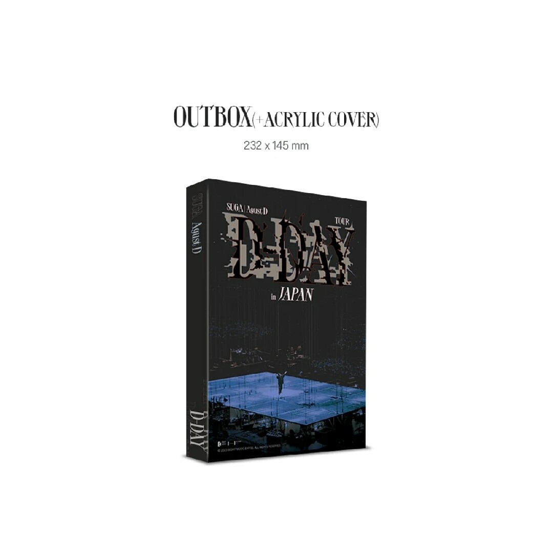 SUGA Agust D TOUR D-DAY in JAPAN 2 disc set Blu-ray PhotoBook BTS