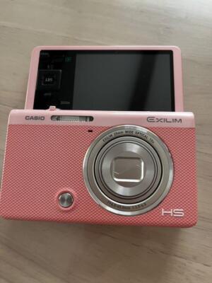 CASIO HIGH SPEED EXILIM EX-ZR70 Pink Digital Camera Selfie Tilt