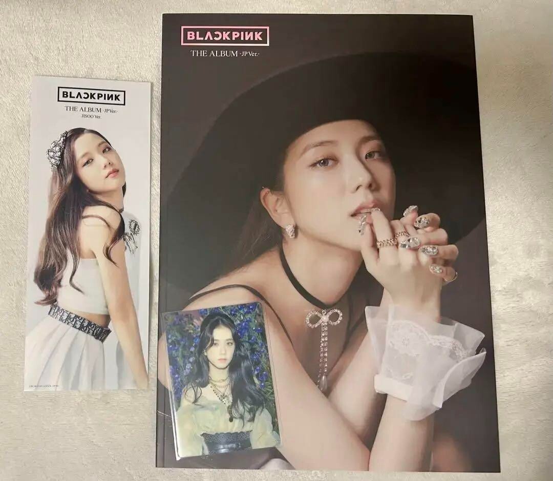 BLACKPINK JISOO The Album Jp Ver CD Photobook Photocard Bookmark