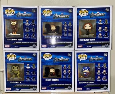 Funko Pop Avengers Assemble Amazon Exclusive Full Set Of 6. Fast