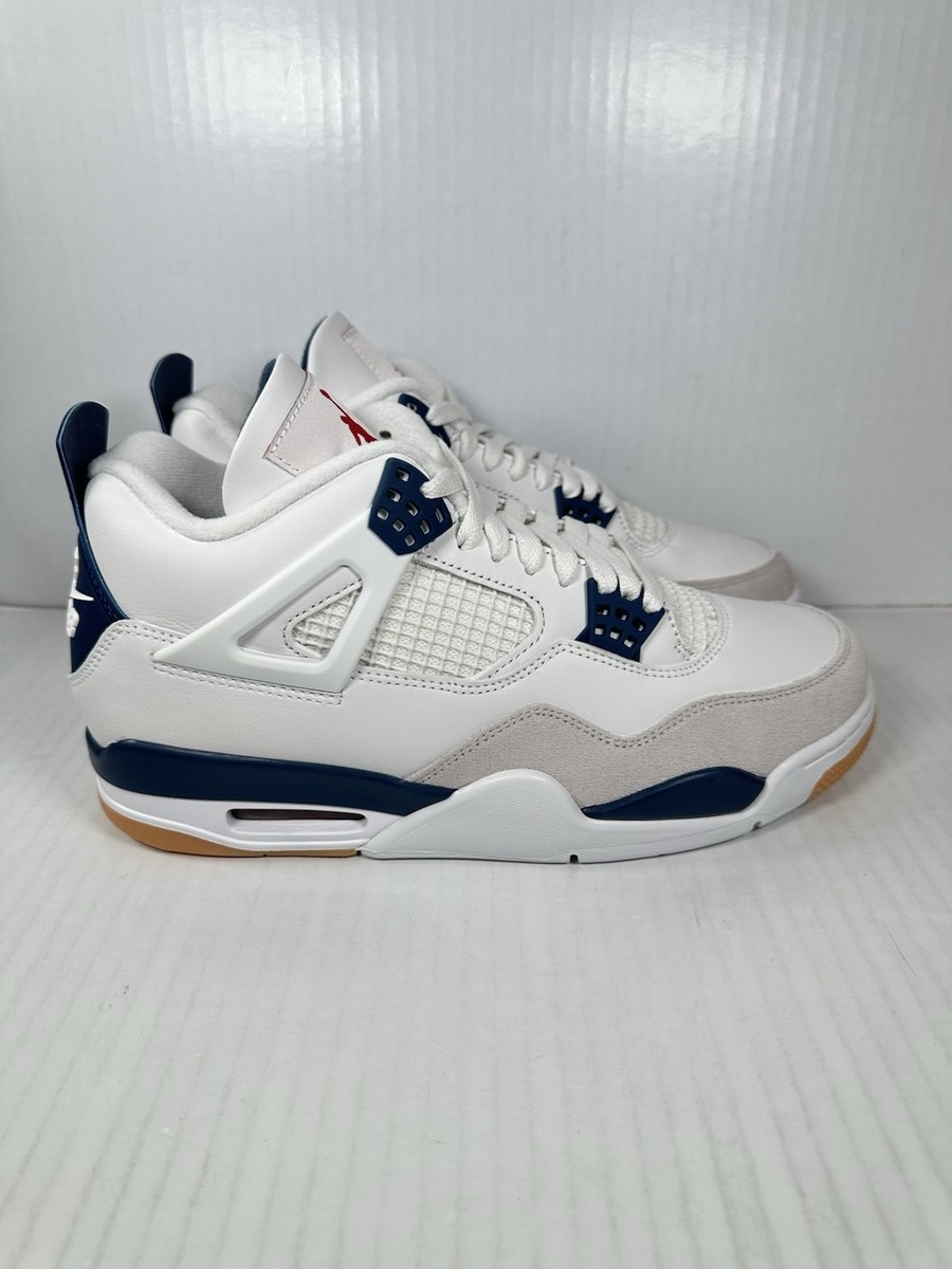 Size 9.5 Nike Air Jordan 4 X Nike SB Mid Retro Shoes Navy AJ4