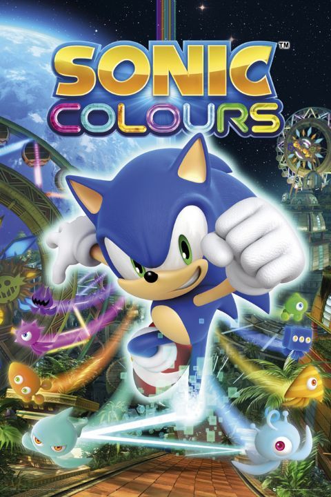 Poster Sonic Colours Sonic the Hedgehog Colours Nintendo DS Wii
