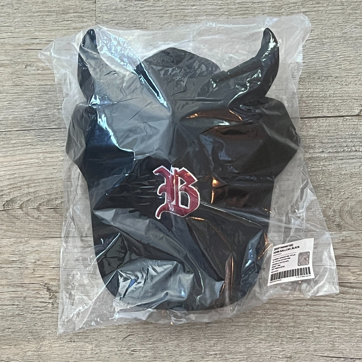 BABYMONSTER Official BLACK Horn Ball Cap Pop Up MD Limited Rare