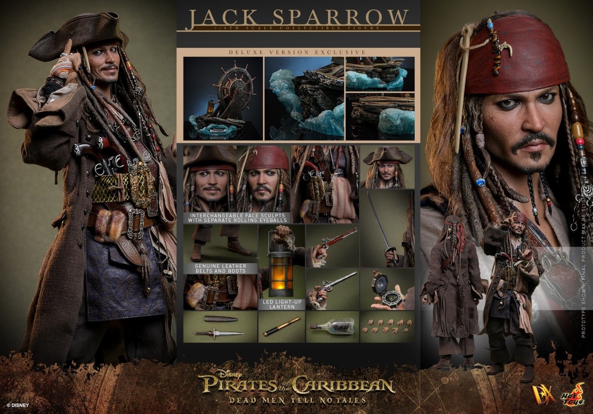 Hot Toys DX38 Pirates of the Caribbean Jack Sparrow 2.0 Deluxe Ver