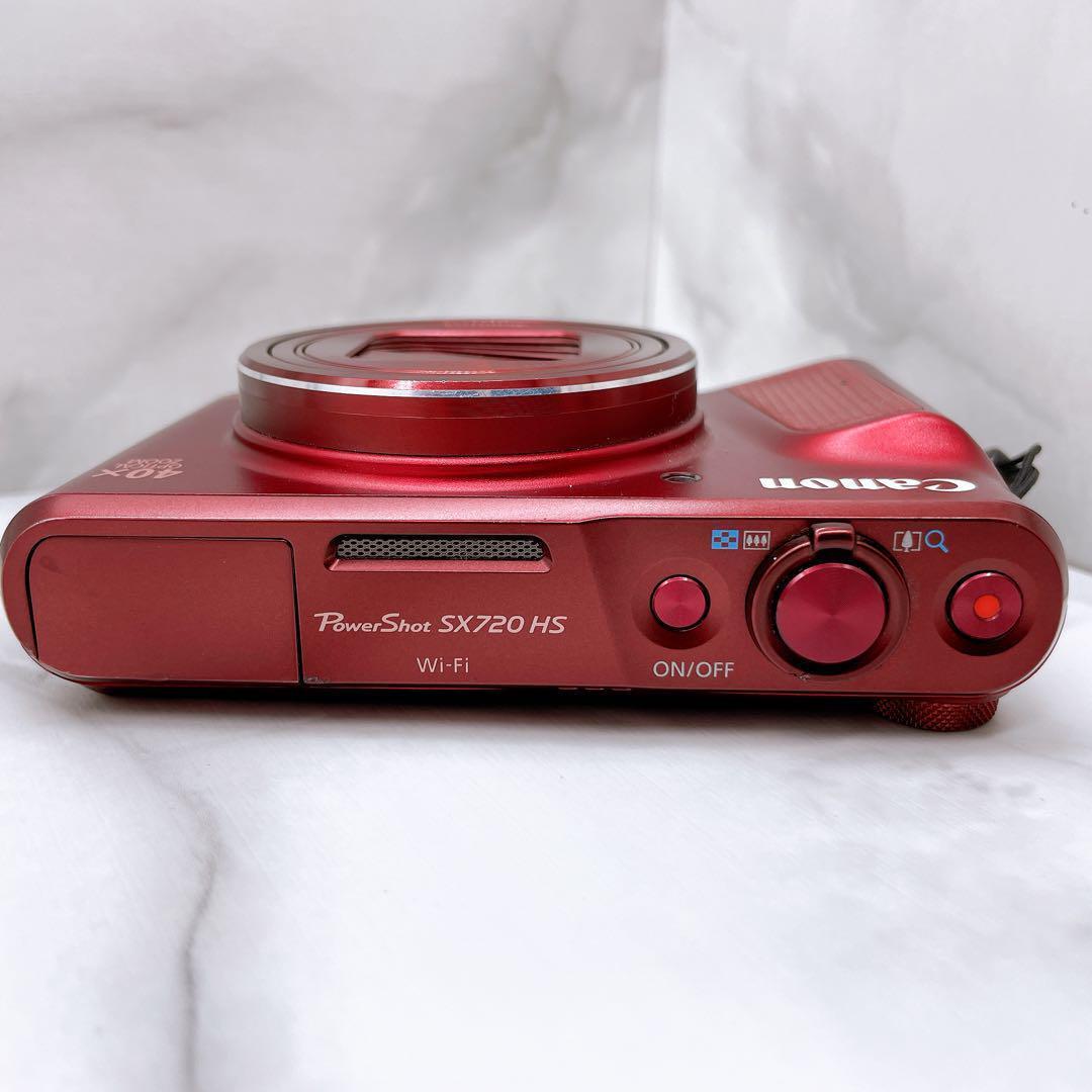 Excellent 5+Canon PowerShot SX720 HS-Red Compact Digital Camera