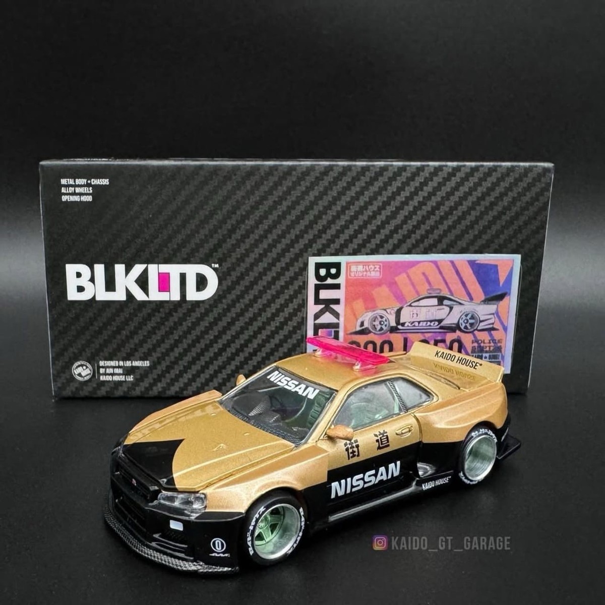 SEALED - Kaido House BLKLTD BLK LTD Nissan GT-R R34 V2 Aero Police